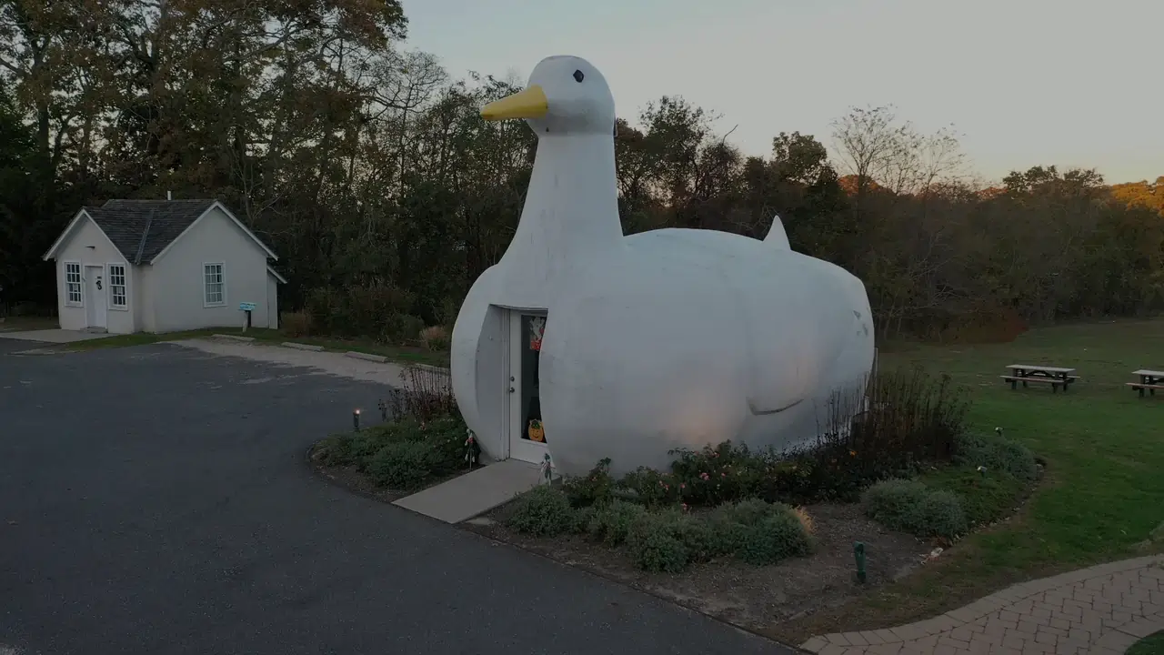 The famous "Big Duck" building on Long Island's East End